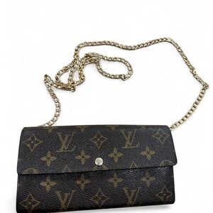 Vintage Louis Vuitton Monogram Wallet with chain 🤎 Y2K